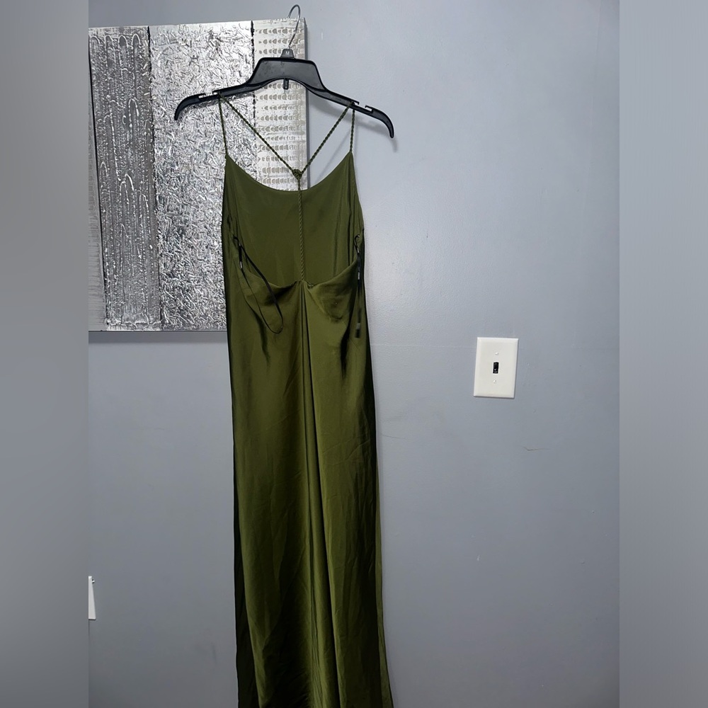 Satin Y-Back Maxi Slip Dress - Picture 3 of 4